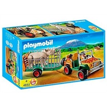 4832 PLAYMOBIL® Safari terreinwagen met neushoorn