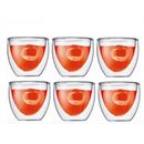 Bodum Pavina dubbelwandig glas 0.08l - set van 6