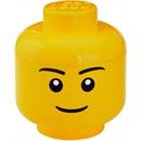 LEGO Storage Head Boys Large - geel
