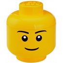 LEGO Storage Head Boys Small - geel