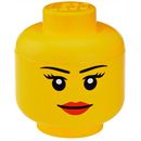 LEGO Storage Head Girls Small - geel