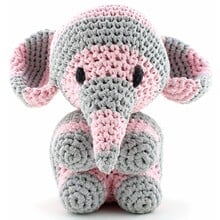 Haakkit RibbonXL Hoooked olifant Mo roze