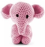 Hoooked Haakkit RibbonXL Hoooked olifant Mo roze