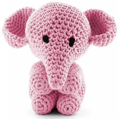 Hoooked Haakkit RibbonXL Hoooked olifant Mo roze