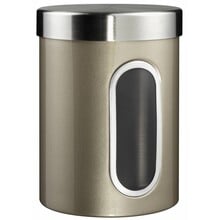 Wesco Voorraadbus met venster 2l Nieuw Zilver