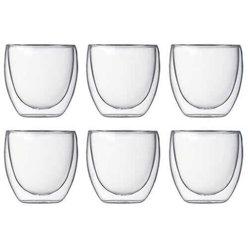 Bodum Bodum Pavina dubbelwandig glas 0.08l - set van 6