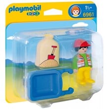 1.2.3 Arbeider met kruiwagen Playmobil