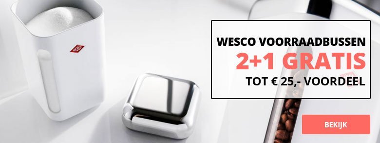 Wesco Voorraadbussen 2+1 Gratis